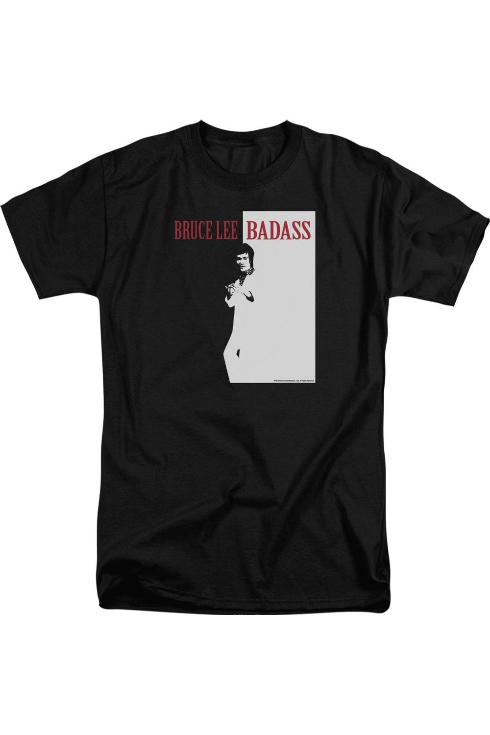 

Футболка с коротким рукавом для взрослых Bruce Lee Badass Gildan, черный