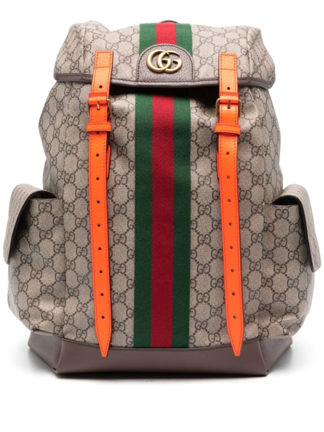 

Gucci рюкзак Ophidia GG среднего размера, нейтральный цвет