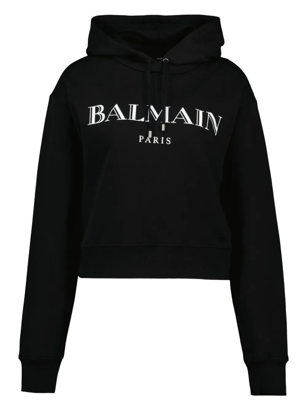 

Худи с принтом логотипа BALMAIN, черный
