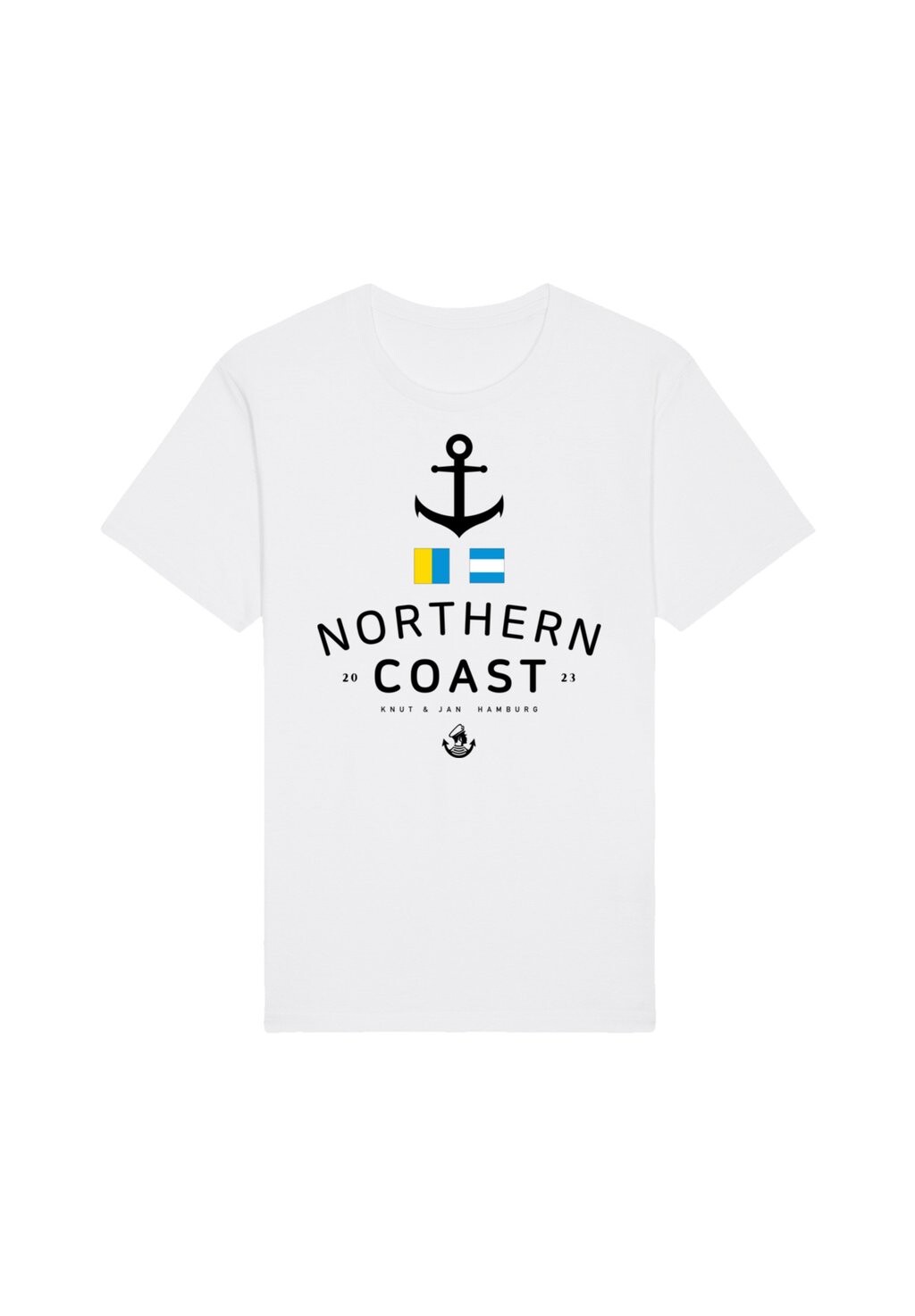 

Футболка с принтом NORDSEE FLAGGEN KNUT JAN HAMBURG F4NT4STIC, белый