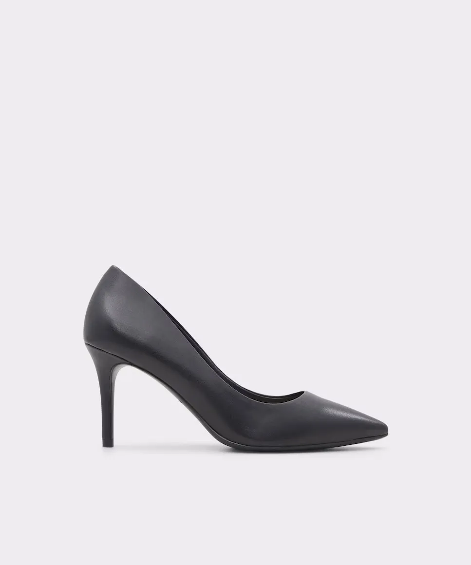 

Женские кожаные туфли черного цвета с острым носком Aldo, черный