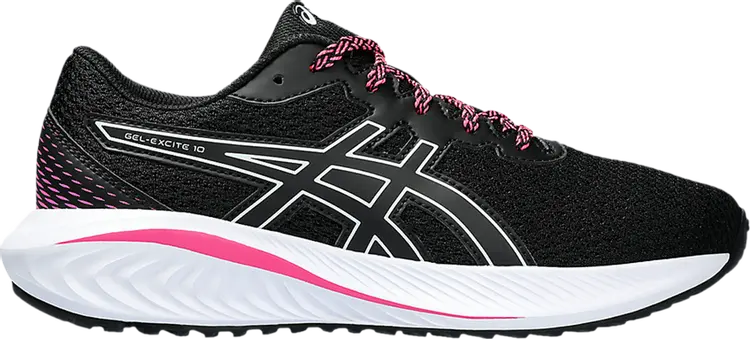 

Кроссовки Gel Excite 10 GS 'Black White Pink', черный