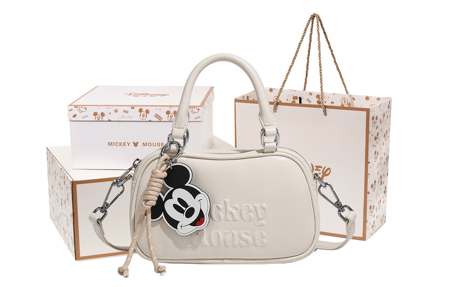 

Disney Микки Серия Полиуретановая боулинг сумка через плечо кроссбод женская разноцветная