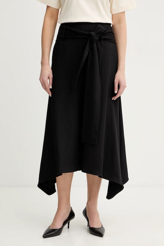 

Шерстяные брюки тоскара BOSS, черный