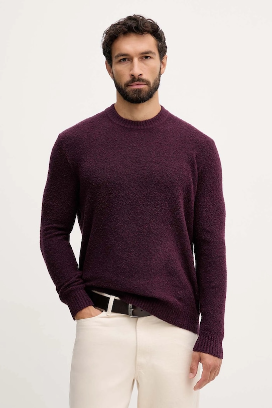 

Свитер из смесовой шерсти United Colors Of Benetton, бордовый