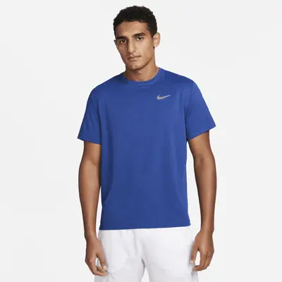 

Футболка Nike Miler, цвет Game Royal/Midnight Navy/Heather