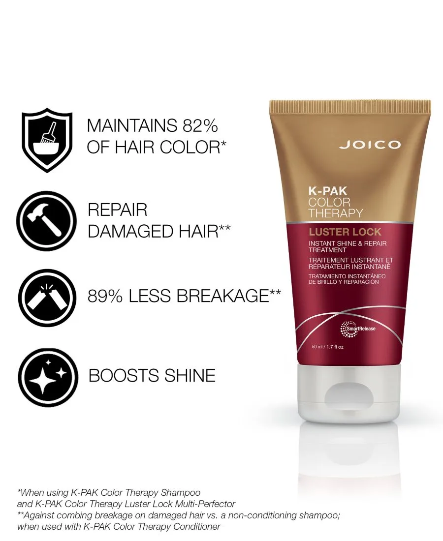 Joico K-PAK Color Therapy Luster Lock Instant Shine & Repair Treatment, 1.7 унции — фото 3