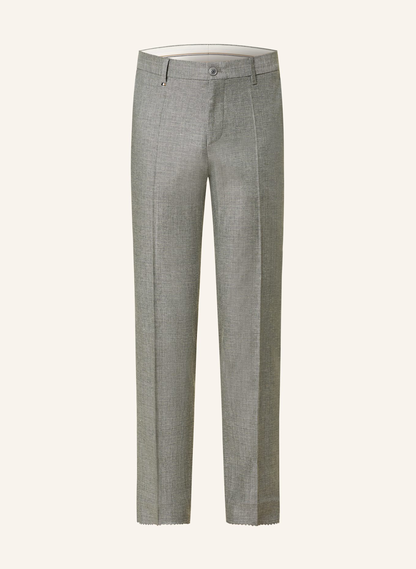 

Костюмные брюки Genius Slim Fit с льном Boss, зеленый
