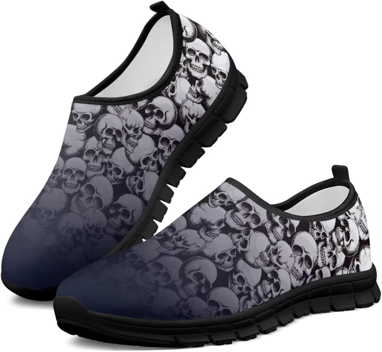 

Мужские поддерживающие кроссовки для бега, модные повседневные спортивные туфли, эластичная амортизированная обувь для прогулок и путешествий, на каждый день и свидания, размер 5-14, черная подошва Ocxbuir