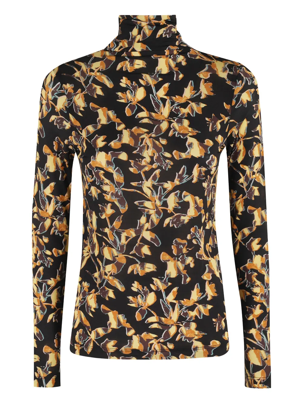 

Топ с цветочным принтом Ulla Johnson, черный