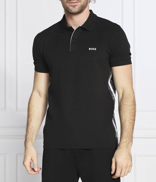

Поло Boss Green Paul 2 Slim Fit, черный