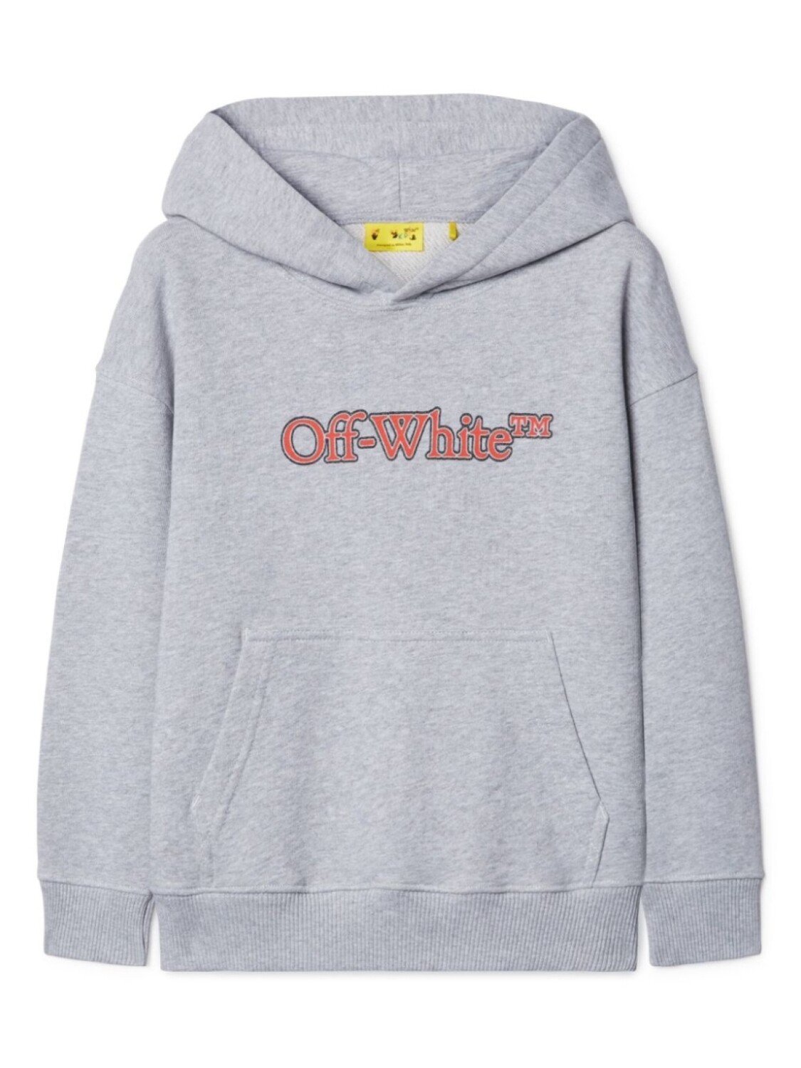 

Толстовка с капюшоном Big Bookish Off-White Kids, серый