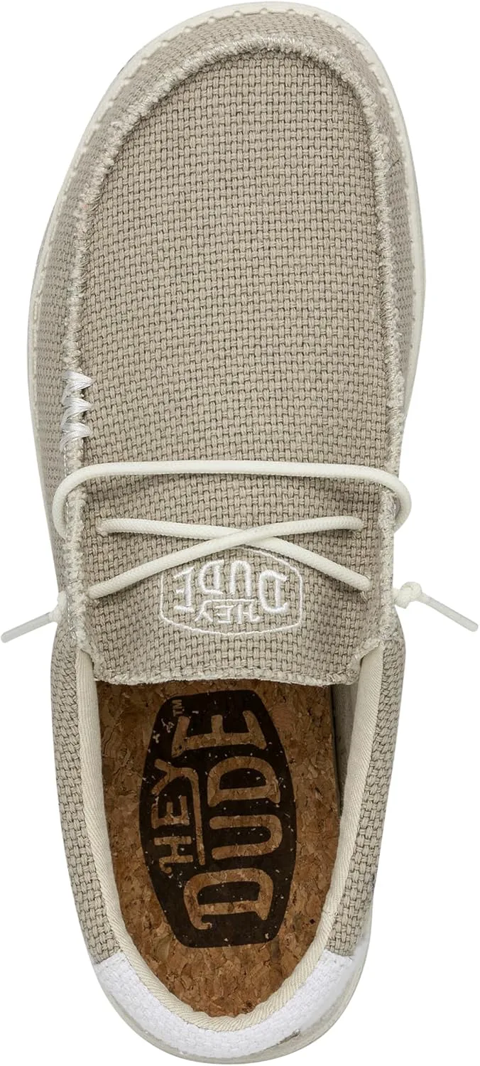 

Мужские лоферы Hey Dude Wally Stitch | Мужские туфли-слипоны | Удобные и легкие HEYDUDE, белый