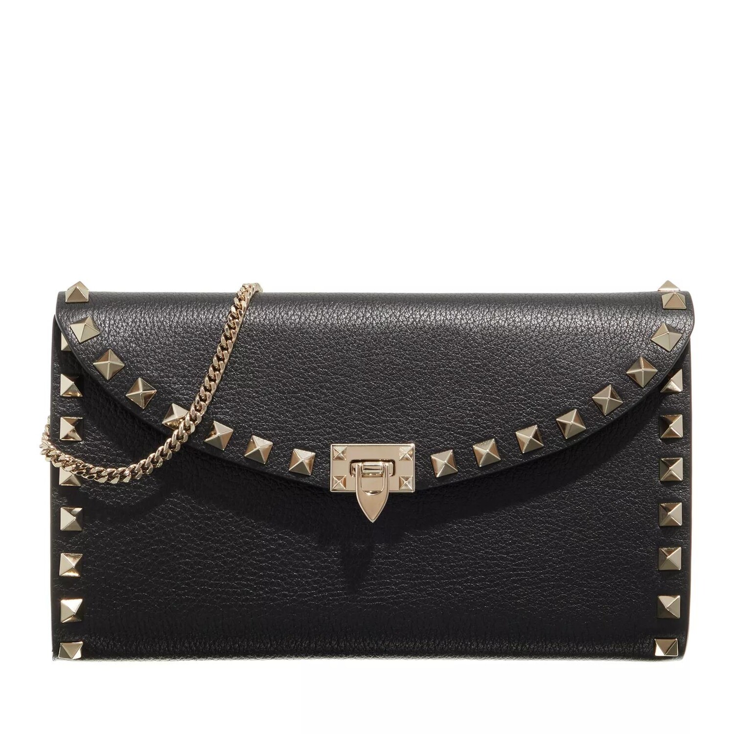 

Кошелек на цепочке rockstud nero Valentino Garavani, черный