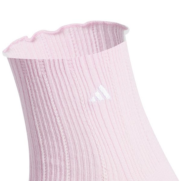 Женские спортивные носки с рюшами 3 шт Adidas, Pink Multi — фото 2