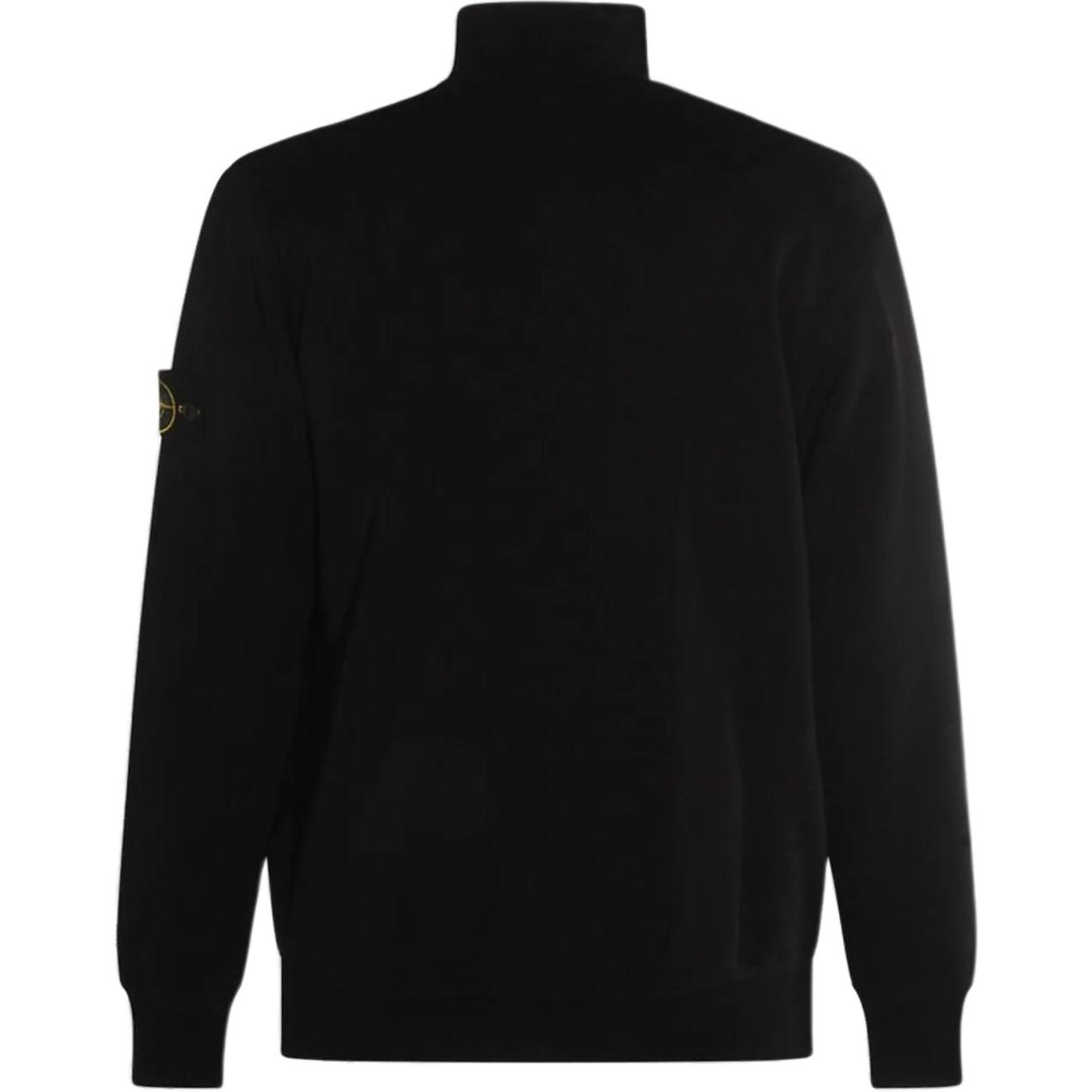 Толстовка с молнией и воротником-стойкой STONE ISLAND, черный — фото 3