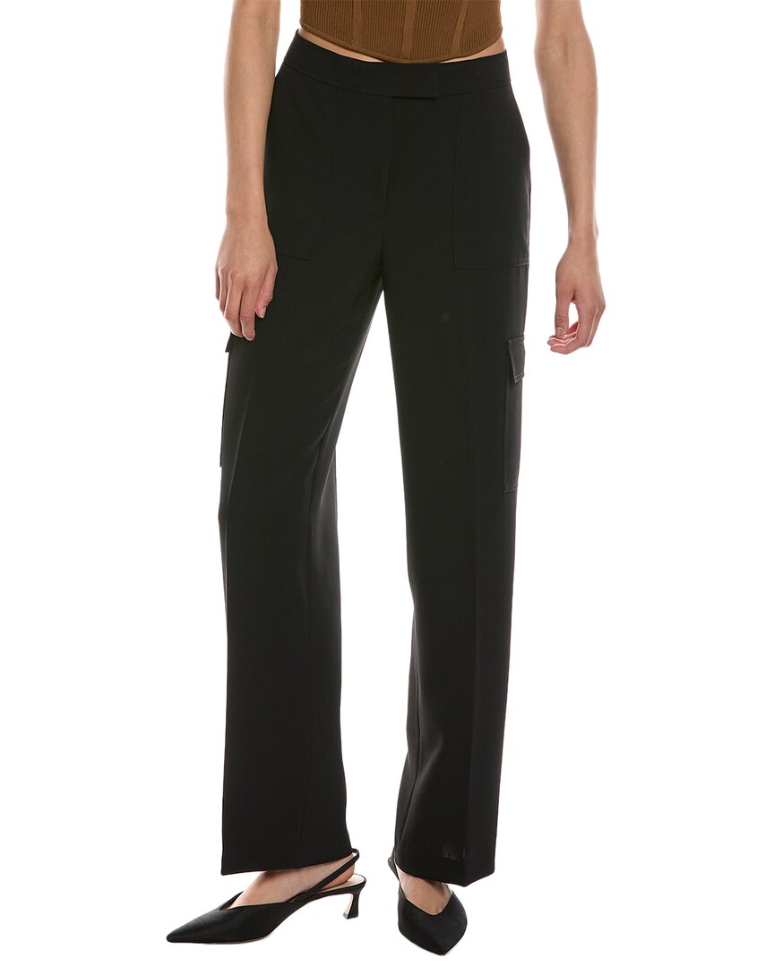 

Широкие брюки-карго Anne Klein Fly Front, черный