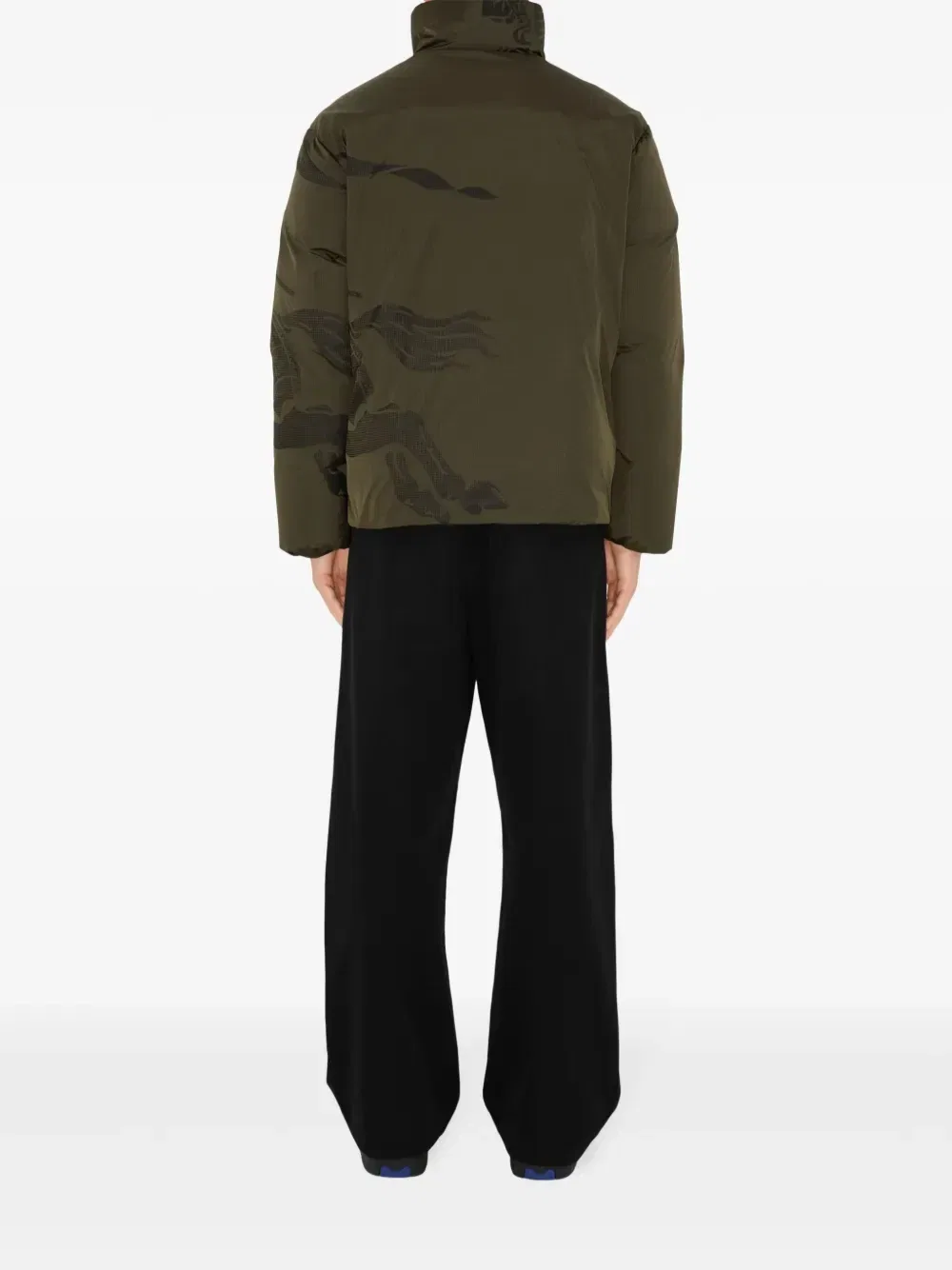 Пуховик EKD BURBERRY, зеленый — фото 4