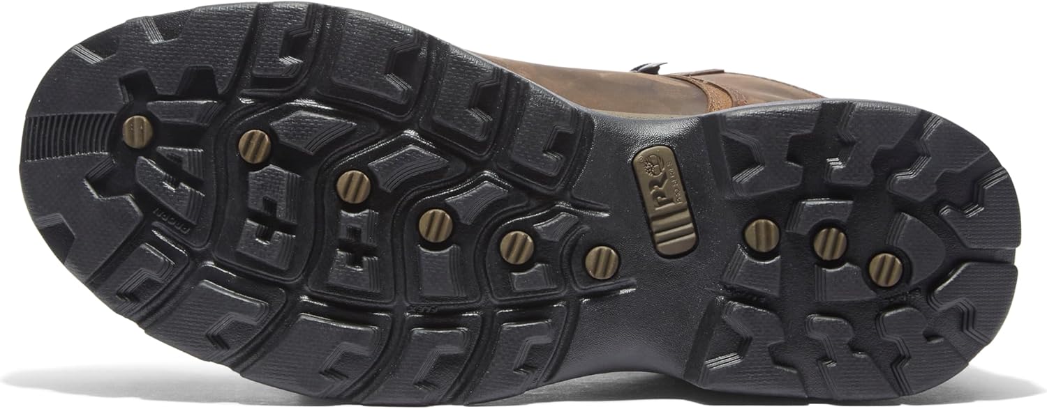 Timberland PRO мужские рабочие ботинки Flume со стальным защитным носком, водонепроницаемые, для промышленности, Brown-2024 New — фото 4