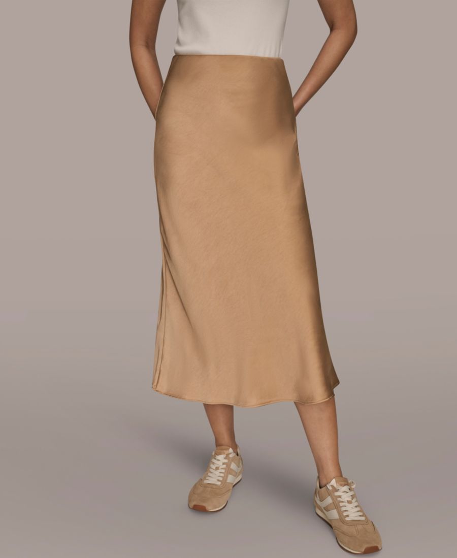 

Женская юбка миди без застежек Donna Karan Weekend, Fawn