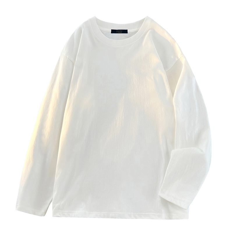 

Футболка с длинным рукавом унисекс EGOU, White Heather Gray (Upgraded)