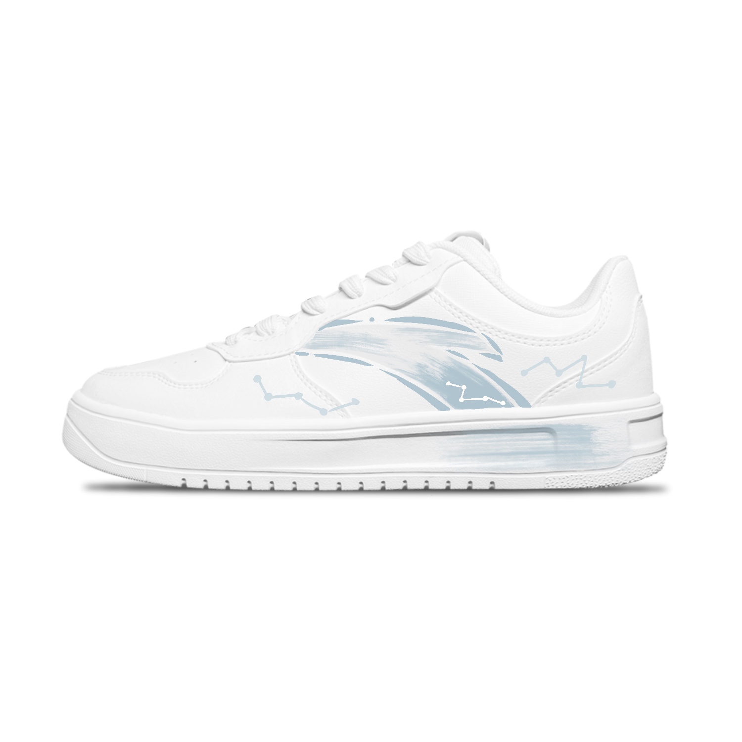 

Унисекс низкие скейтбордные кроссовки с амортизацией и износостойким покрытием Anta, белый