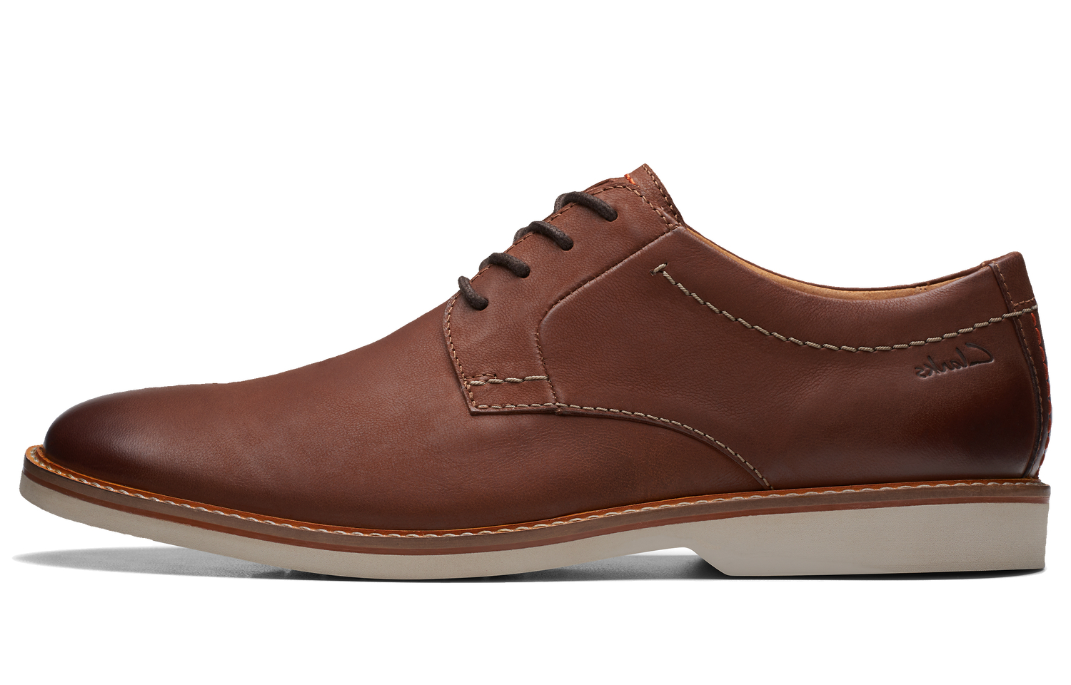 

Мужские повседневные туфли с низким верхом цвета загара Clarks, Tan 261720707