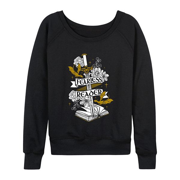 

Женская футболка с длинным рукавом fearless reader book & sword french terry Licensed Character, Black, Черный, Женская футболка с длинным рукавом fearless reader book & sword french terry Licensed Character, Black