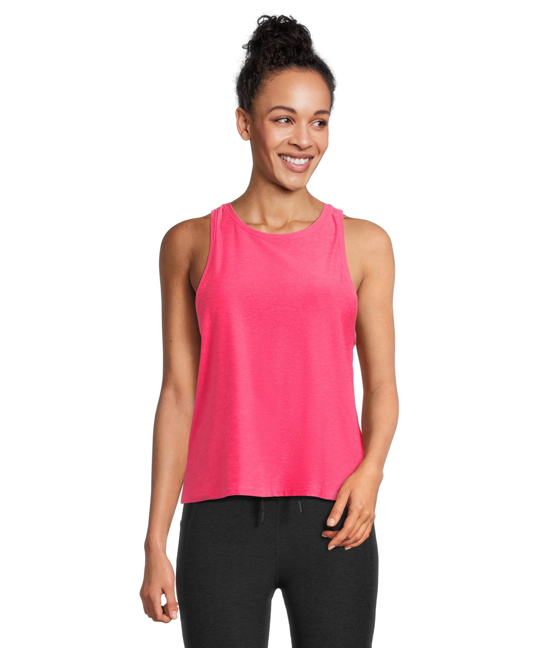 

Топ Beyond Yoga Featherweight Rebalance Tank, цвет Vivid Pink Heather