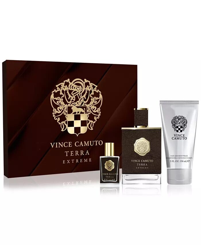 

Мужские 3 шт. Подарочный набор парфюмированной воды Terra Extreme Vince Camuto