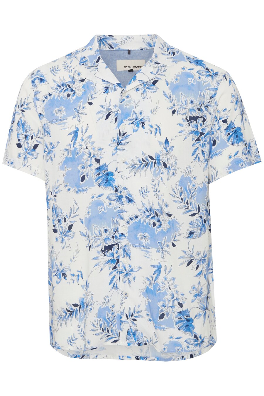 

Рубашка Slim Fit на пуговицах BLEND, цвет Blue/White