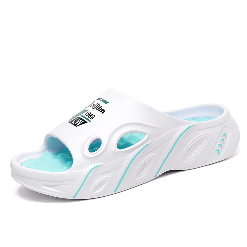 

CariteSport Слайдеры унисекс бело-голубые, цвет White Blue