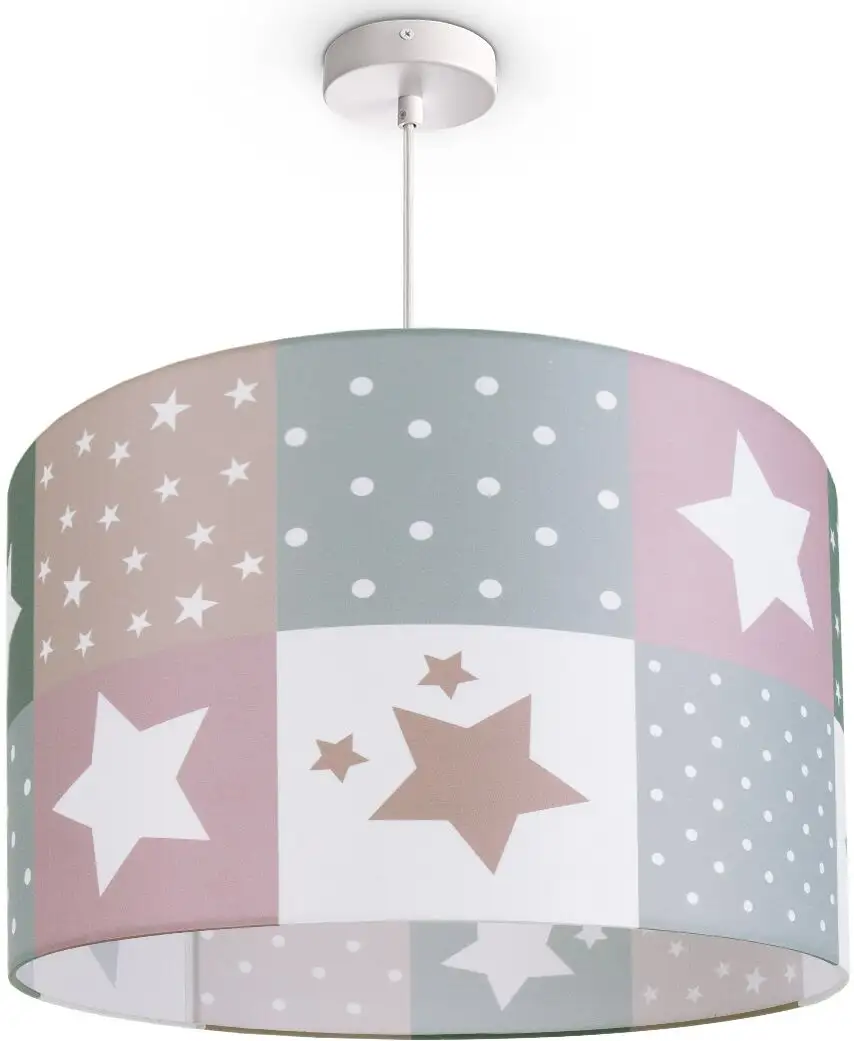 

Подвесной светильник Paco Home Cosmo 345 E27, розовый/мультиколор