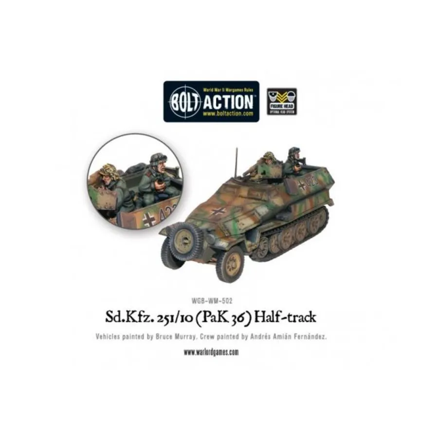

Sd.Kfz 251/10 Pak 36 Полугусеничный, Bolt Action - German - SD. KFZ (28mm)