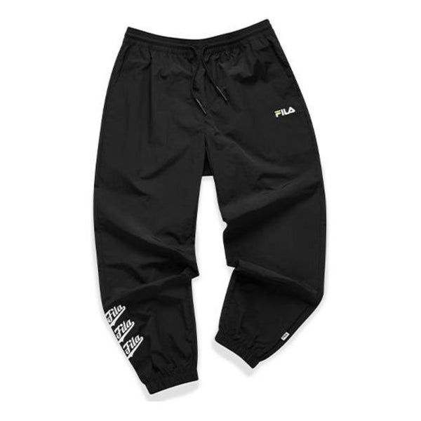 

Брюки loose fit sports printed woven pants 'black' Fila Fusion, черный