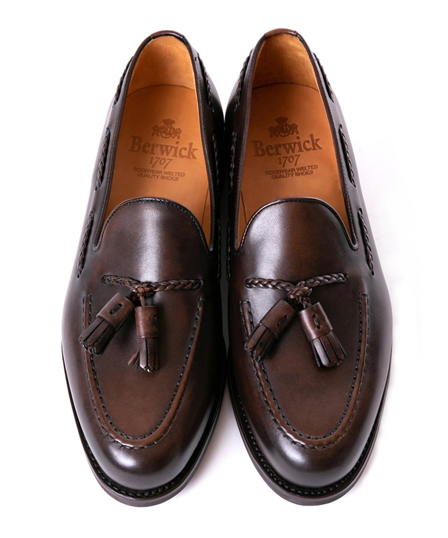 Лоферы с кисточками Berwick1707, Dark Brown — фото 3