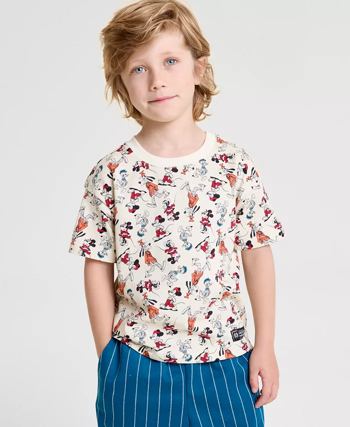 

Футболка с коротким рукавом для мальчиков 2T-7 Mickey & Friends Disney | Macy'S