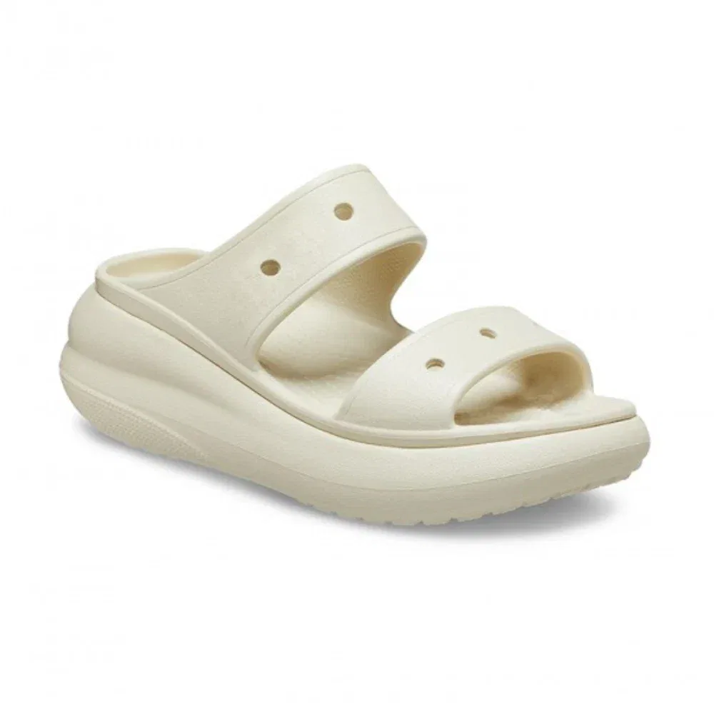 Сандалии Crocs Classic Crush 207670-2Y2 с открытым носком и платформой, модель JAX1261, бежевый