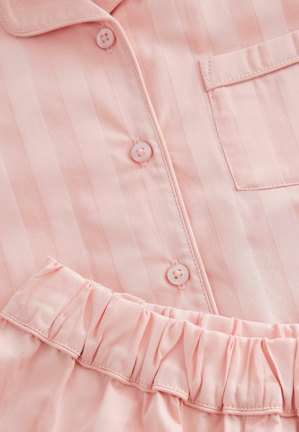 

REGULAR FIT Button Through Next, Пижамный комплект розовая полоска