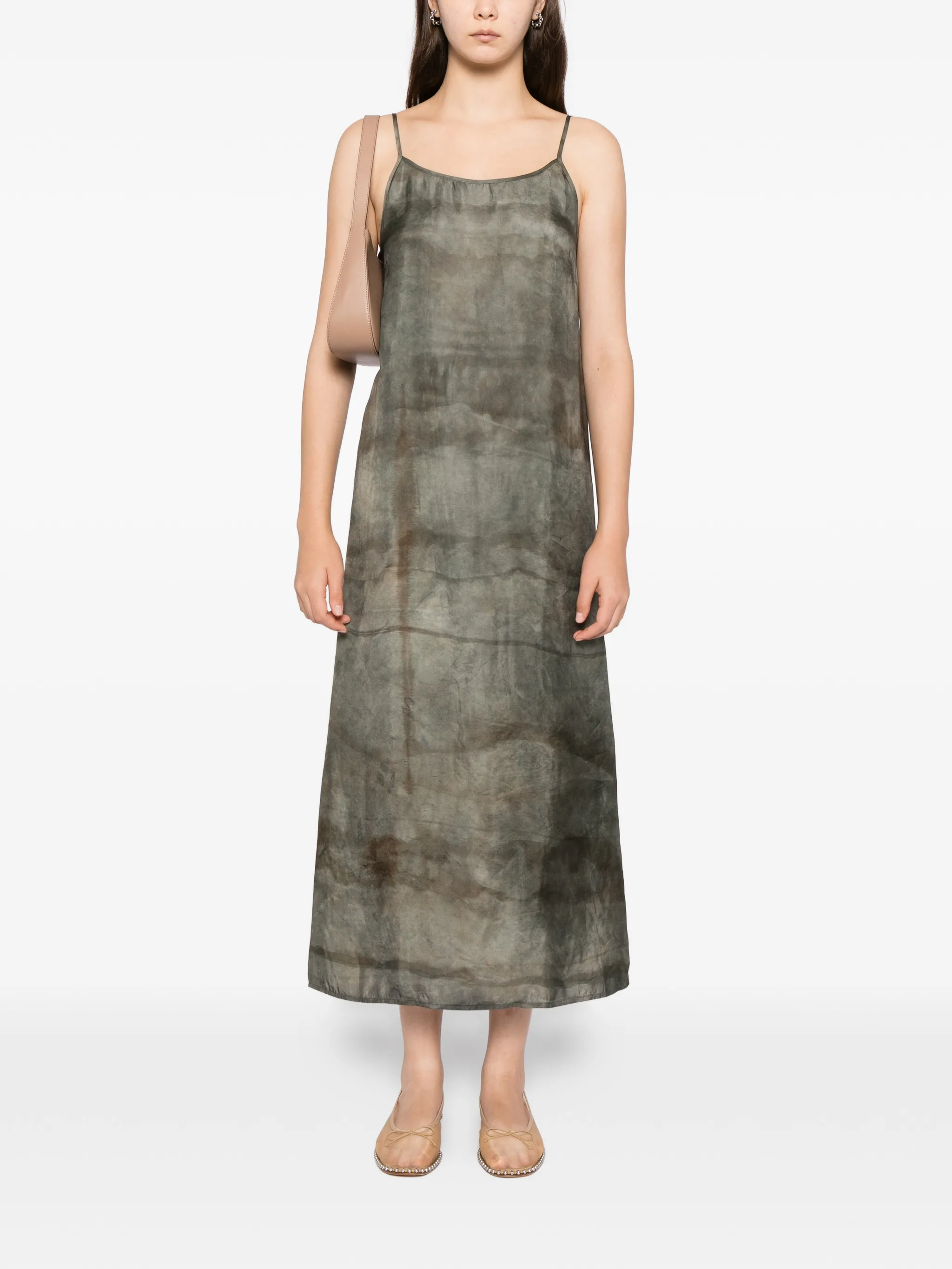 

Платье на бретельках спагетти Uma Wang, синий