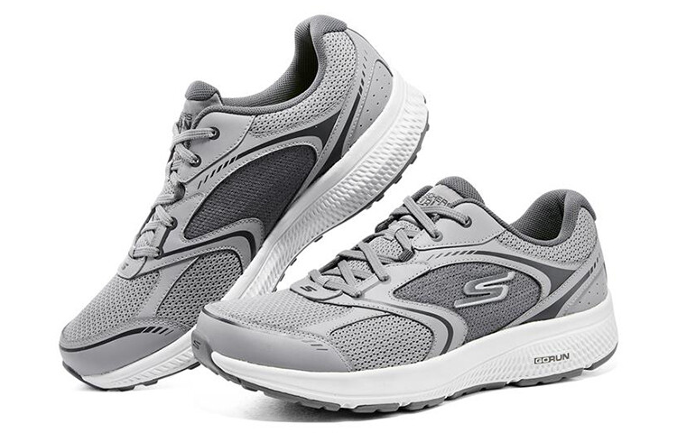 Кроссовки для бега GO RUN мужские с низким верхом серые/белые Skechers — фото 3