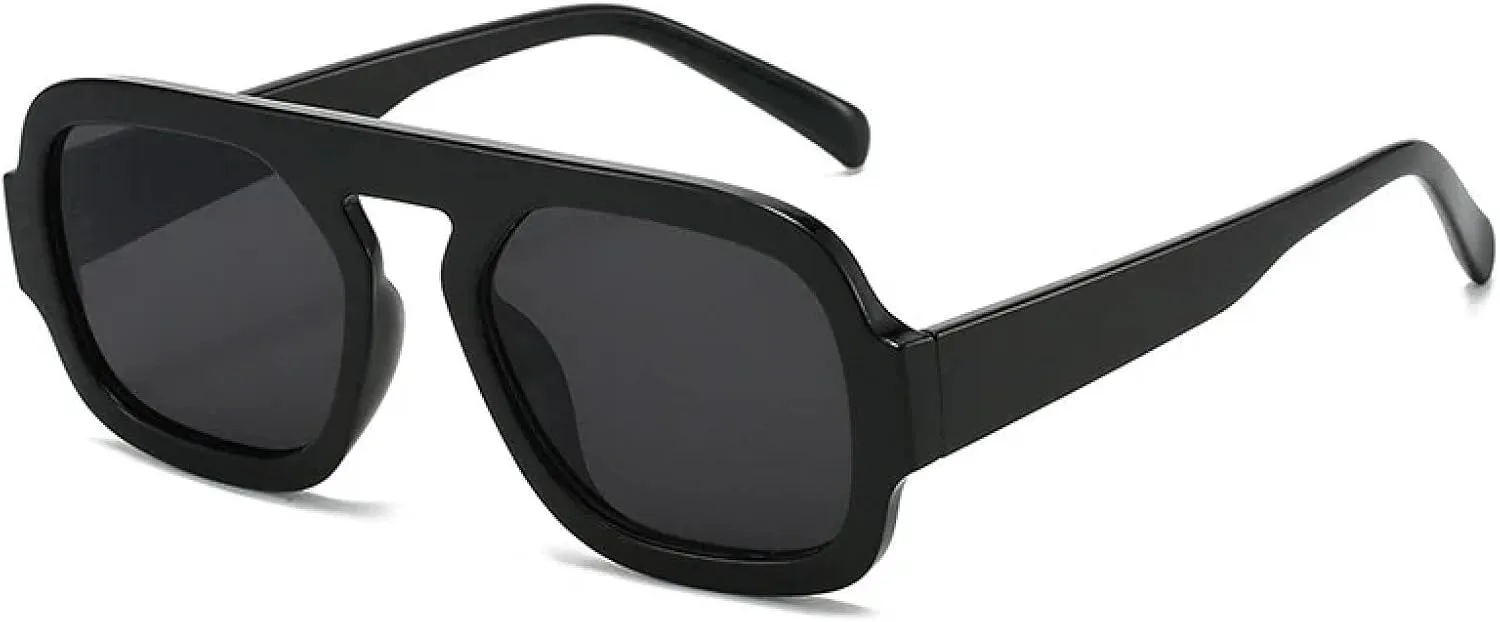 

Солнцезащитные очки с защитой от УФ-излучения UV400 | Яркие цвета | Для женщин и мужчин | Для занятий спортом на открытом воздухе и вождения DSVIGF, Black-black