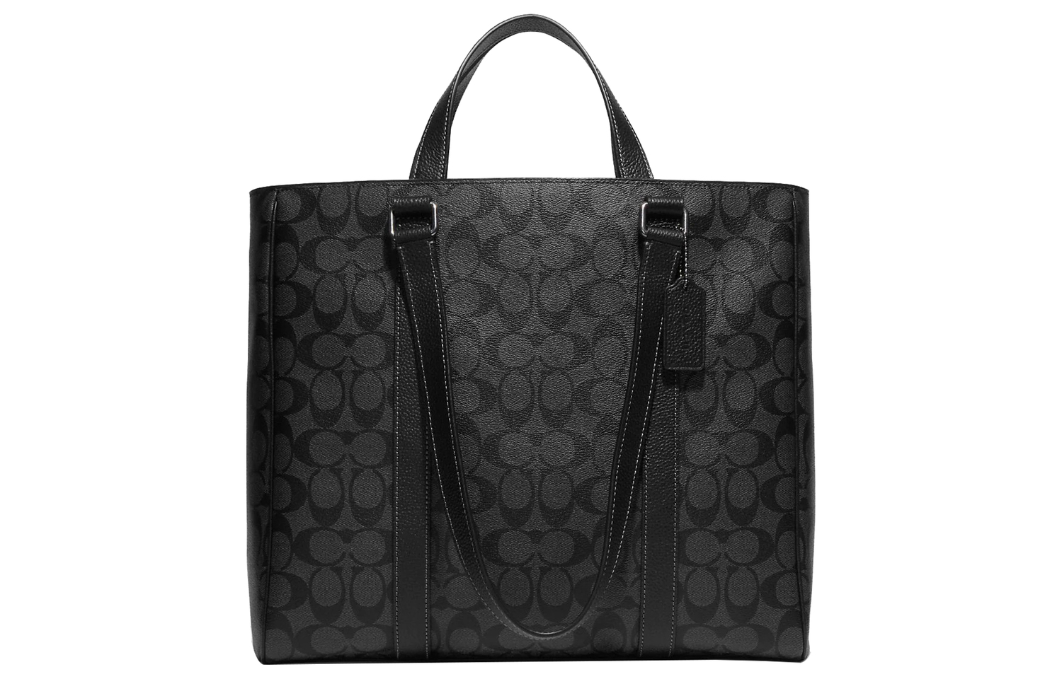 

COACH Кожаная сумка Хадсон через плечо большая женская черная
