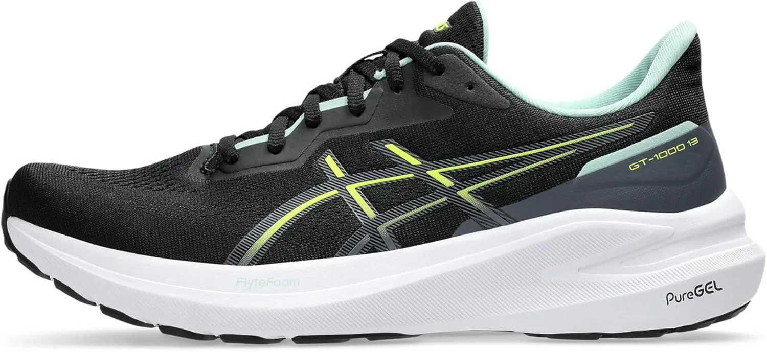 Мужские беговые кроссовки ASICS GT-1000 13, черный/ярко-желтый