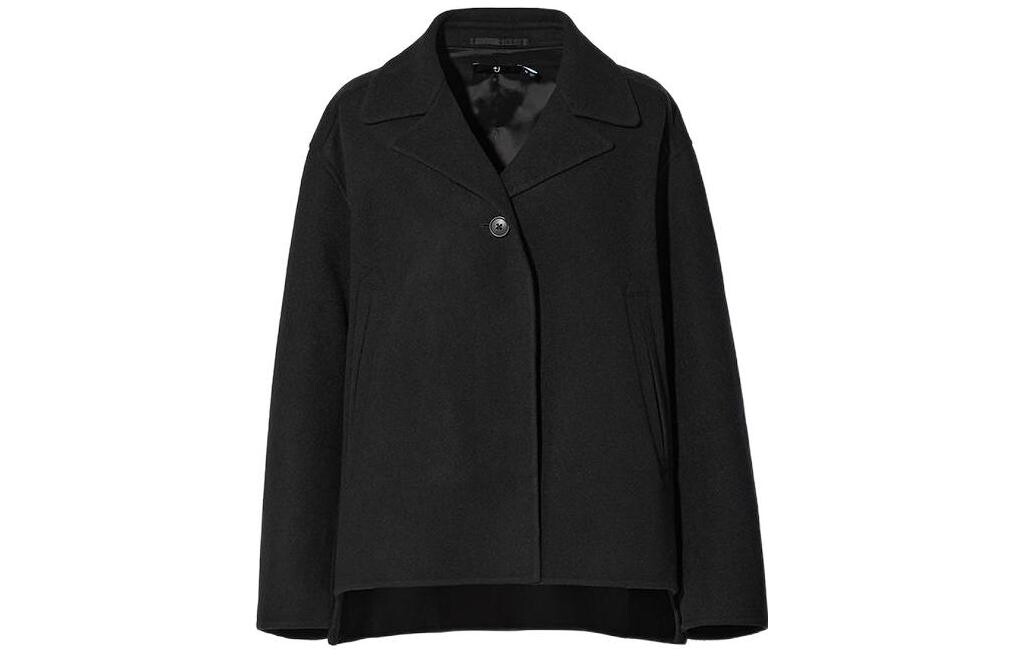 

UNIQLO Женское короткое пальто, цвет Black