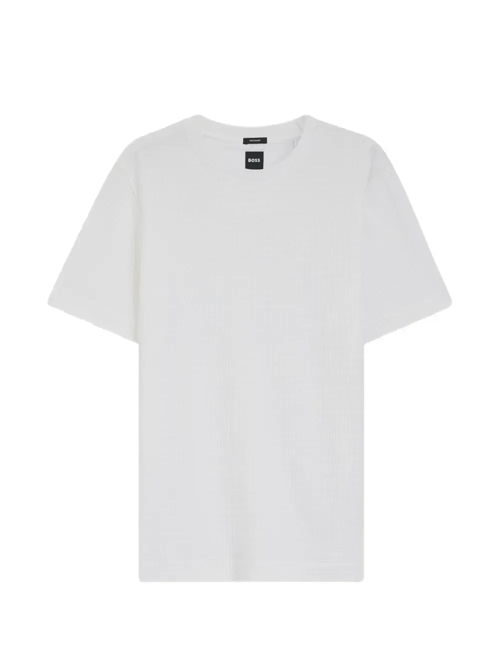 Вафельная футболка BOSS, белый