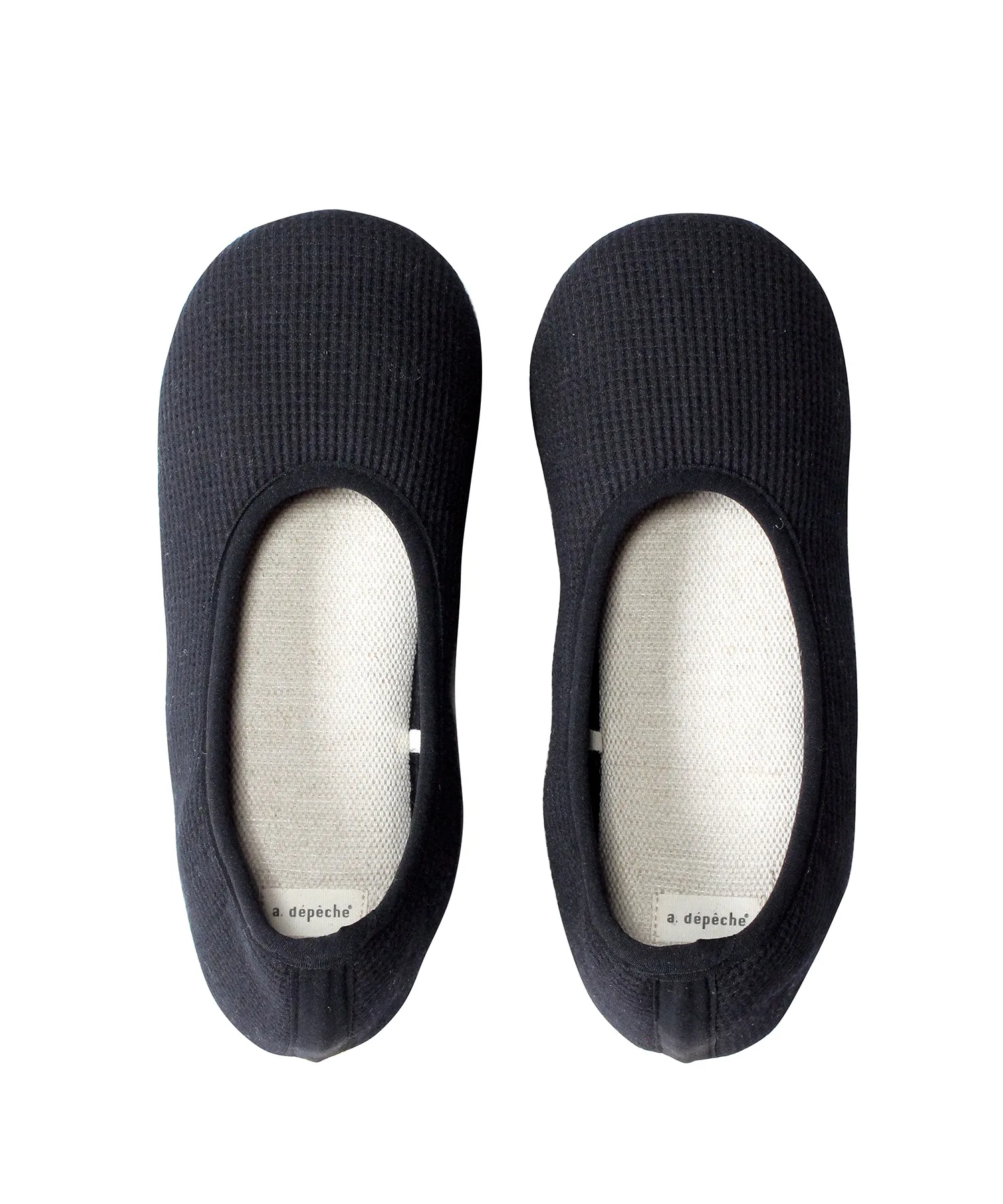 Домашняя обувь a.depeche kolin waffle room shoes BK M — фото 3