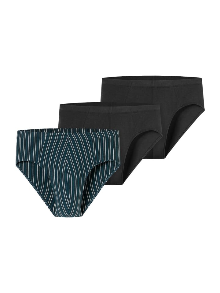 

Трусы Schiesser Mini Slip/Unterhose 95/5 Essentials Organic Cotton, цвет schwarz/grün