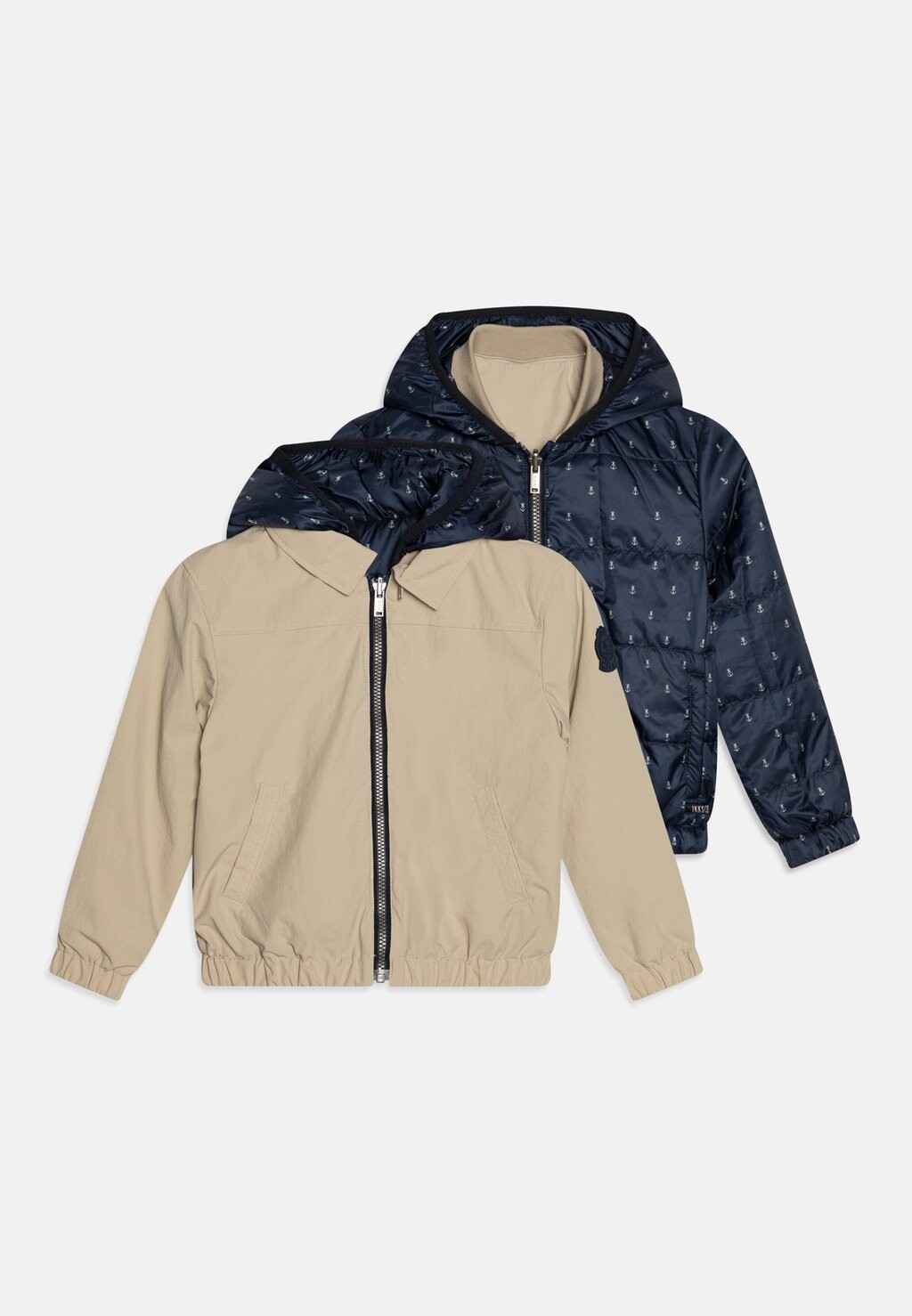 

Куртка демисезонная DOUDOUNE IKKS, цвет beige moyen/navy