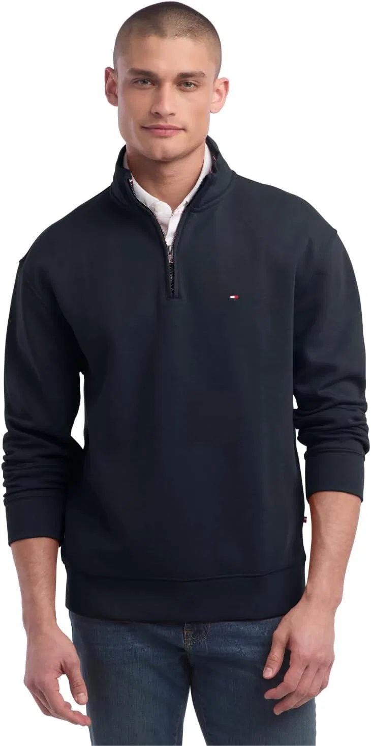Свитшот Tommy Hilfiger Bill 1/4 Zip, черный
